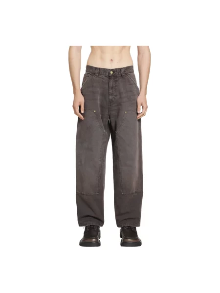 Spodnie Carhartt Wip brązowe