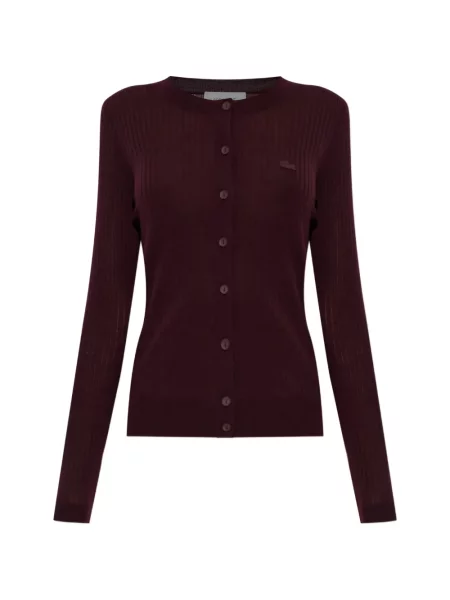 Cardigan Lacoste de lână violet