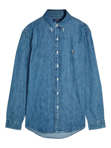 Patentni zatvarač na pola hlače Polo Ralph Lauren karirane s vezom žuta