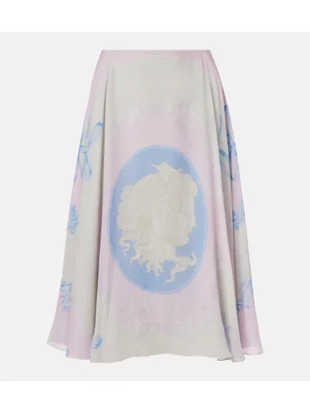 Svileno midi krilo Versace