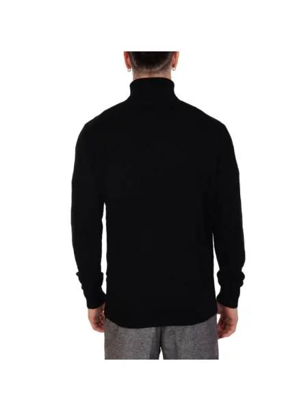 Sweter z golfem Karl Lagerfeld do golfa czarny