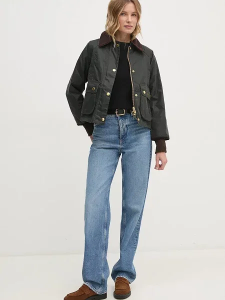 Barbour jakna ženska od pamuka BEADNELL zelena