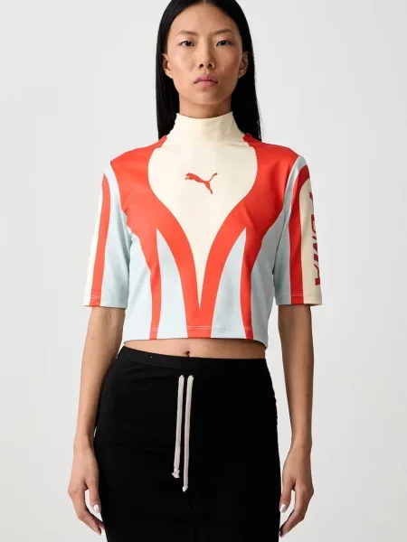 Puma tricou pentru femei FUTURE PUMA ARCHIVE portocaliu