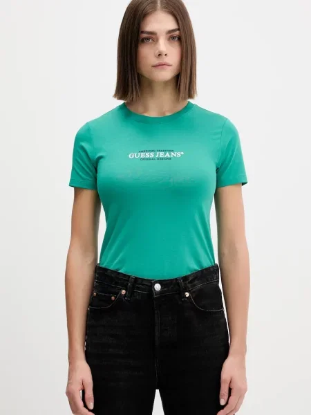 Guess Jeans t-shirt zielony