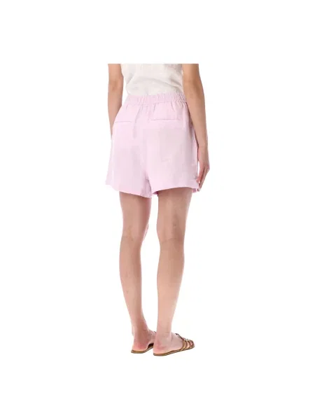 Polo Ralph Lauren szorty lniane LINEN-WVN-SHORTS różowe