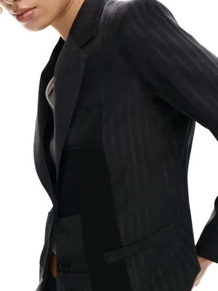 Kurtka Desigual w paski szara