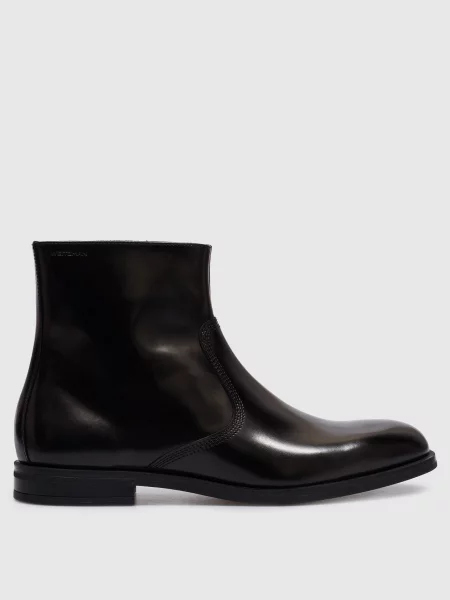 Кожаные ботинки Stuart Weitzman черные