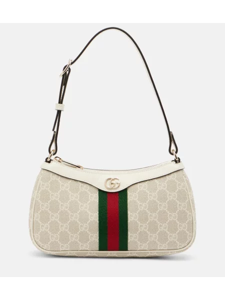 Geantă de mână Gucci Ophidia din piele bej
