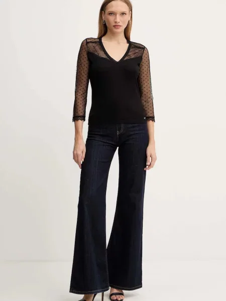 Блузка Morgan однотонна THAISA чорний