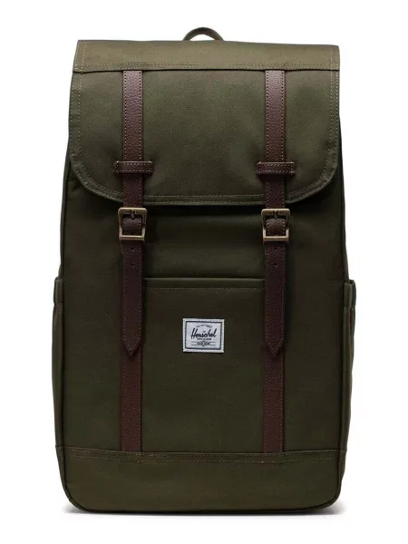 Однотонный большой рюкзак Herschel зеленый