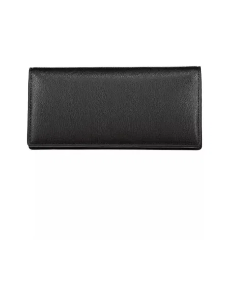 Lniany portfel Tommy Hilfiger czarny
