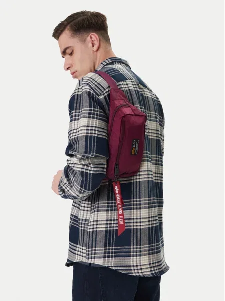 ALPHA INDUSTRIES Torba za čez ramo burgund rdeča