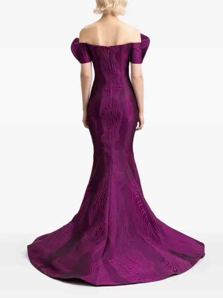 Rochie Gemy Maalouf drapată violet