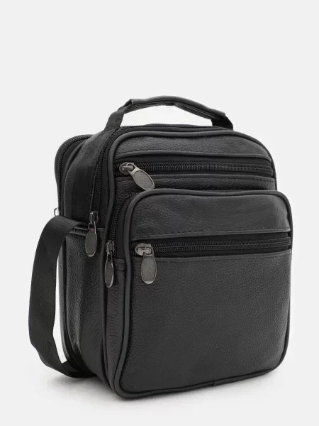 Borsa Leather Мессенджер Шкіра чорний