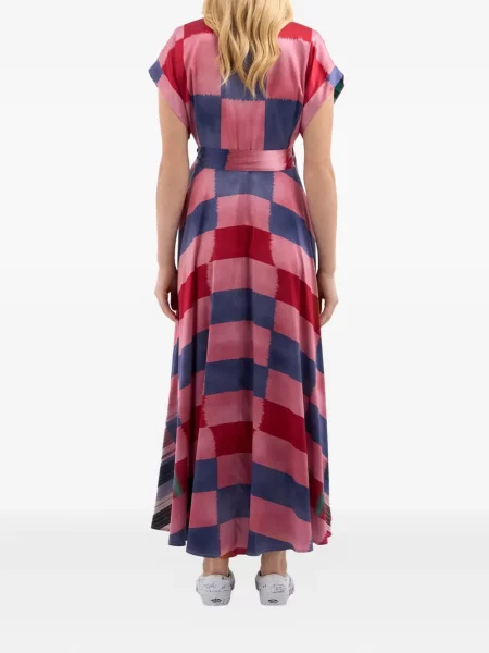Rochie Pierre-louis Mascia cu imagine cu imprimeu abstract de costum roz