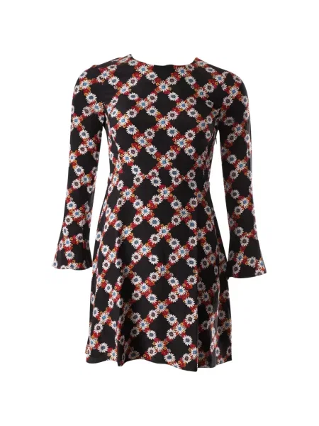 Rochie Sandro cu model floral cu imagine de costum negru