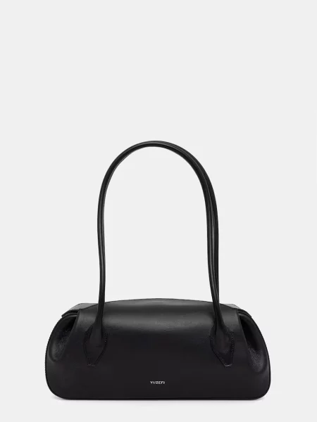 Yuzefi torebka bagietka skórzana OYSTER SHOULDER BAG czarna