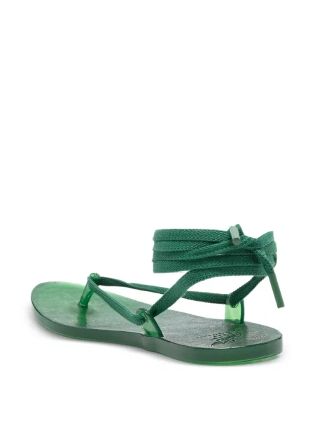Fűzős csipkés szandál Ancient Greek Sandals zöld