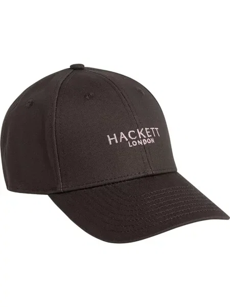 Czapka z daszkiem Hackett klasyczna szara