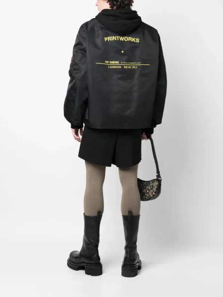 Apykaklė bomber striukė Raf Simons juoda