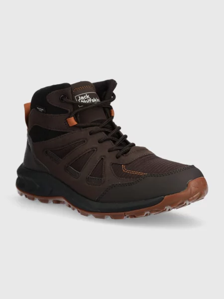 Черевики Jack Wolfskin Woodland 2 Texapore Mid коричневий