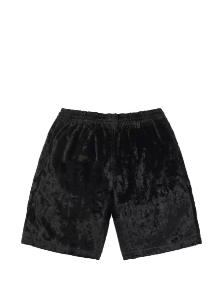 Pantaloni scurți Supreme cu blană negru