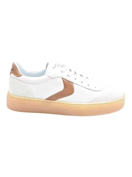 Sneakersy Voile Blanche skórzane białe