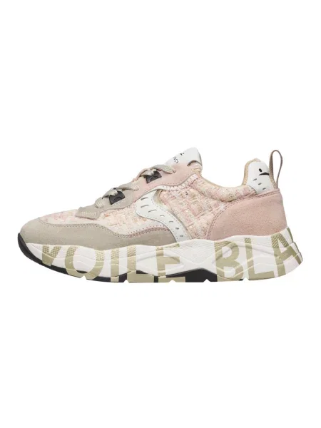 Sneakersy Voile Blanche skórzane różowe