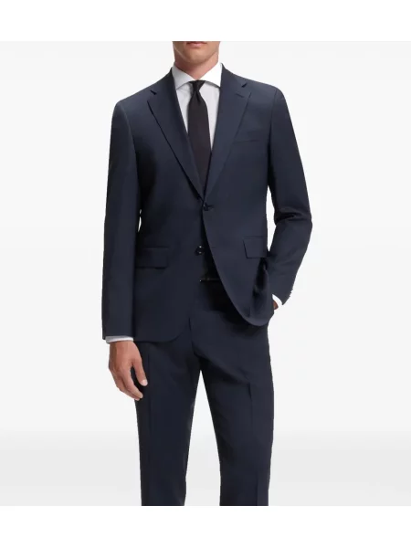 Costum Boss de lână albastru