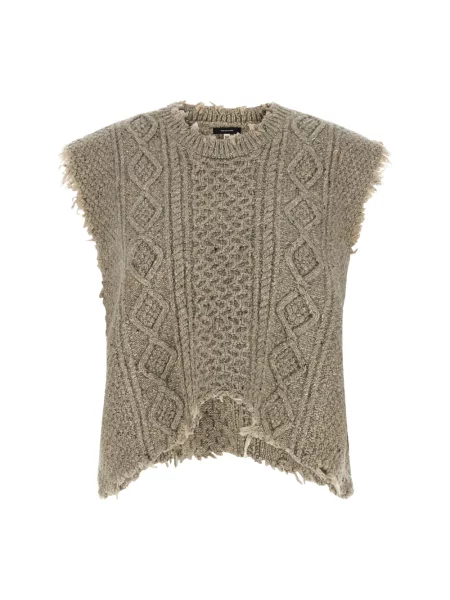 Sweter R13 wełniany szary