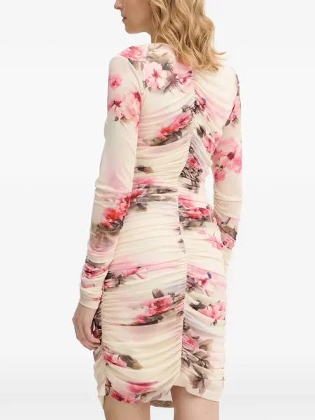 Rochie mini Silvian Heach cu model floral cu decolteu în V