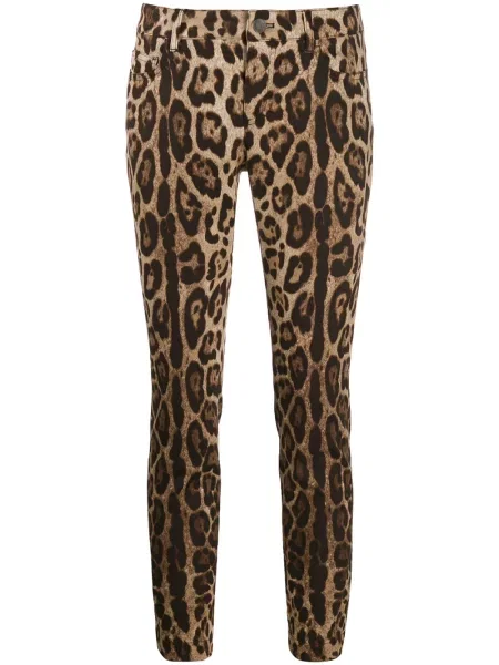 Cropp blugi Dolce & Gabbana cu imagine cu model leopard