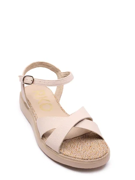 RYŁKO Sandále béžová