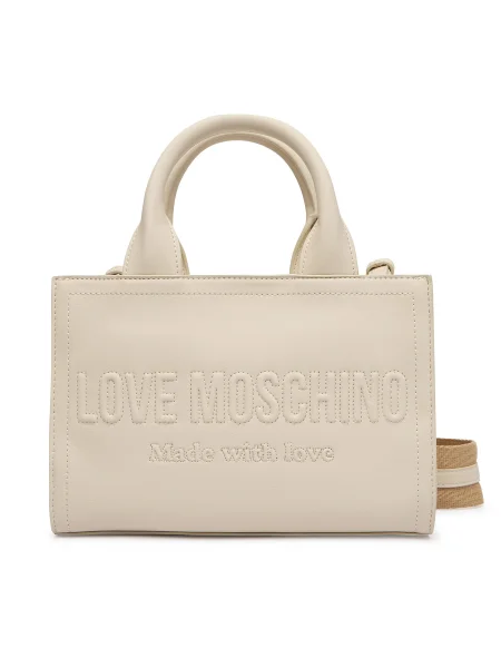 LOVE MOSCHINO Táska Ekru fehér