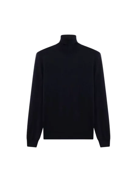 Sweter Drumohr wełniany niebieski