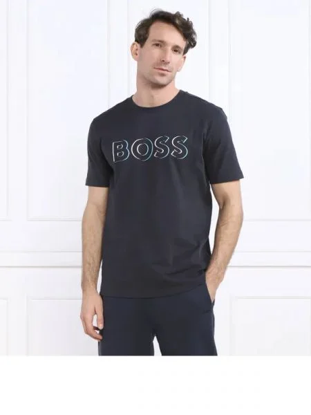 BOSS GREEN Póló Tee 5 kék