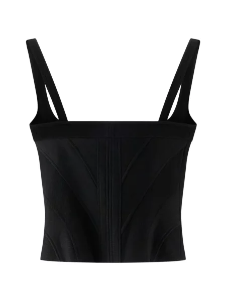 Decupat top Giovanni Bedin tricotate negru