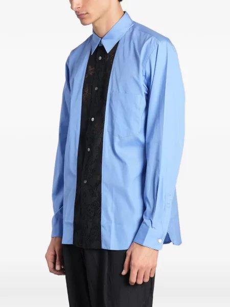 Cămașă Comme Des Garcons Homme Plus din dantelă albastru
