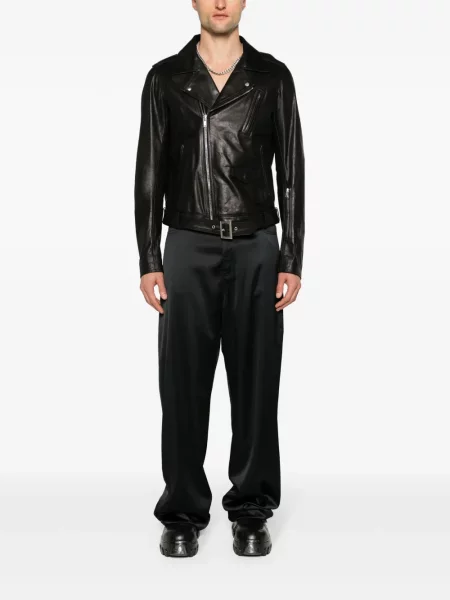 Odinė striukė Rick Owens juoda