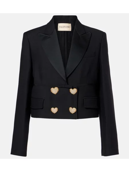 Marynarka Valentino z krepy czarna