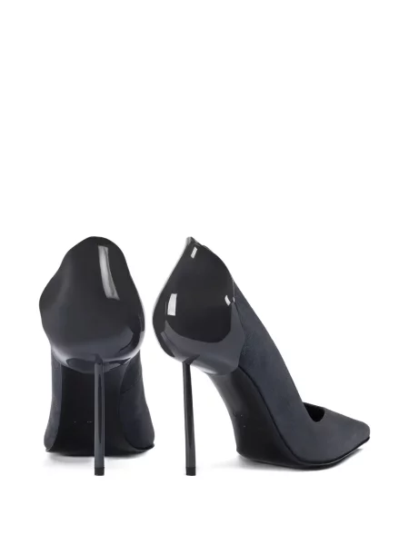 Pantofi cu toc Le Silla din piele de căprioară gri