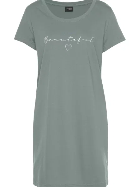 VIVANCE Spalna srajca Dreams safir / petrol bela