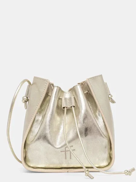 Usnjena torbica Forte Forte bag zlata
