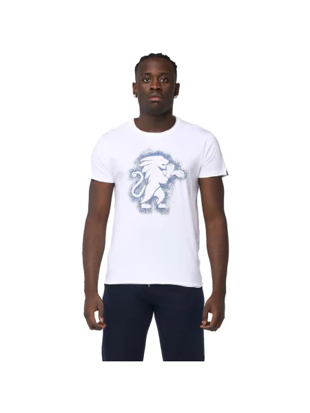 Scurt tricou Leone 1947 cu mâneci scurte alb