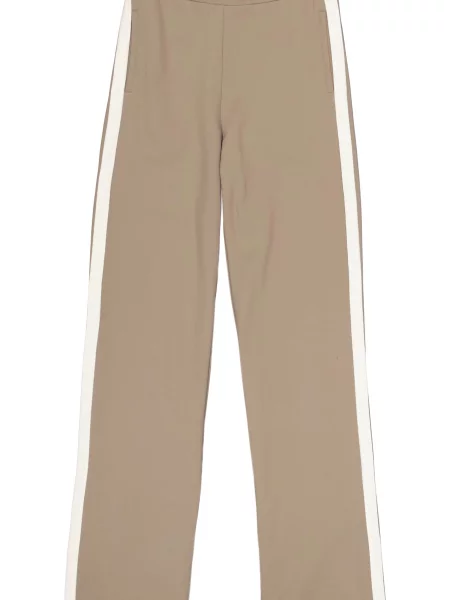 GARCIA Pantaloni gri taupe alb