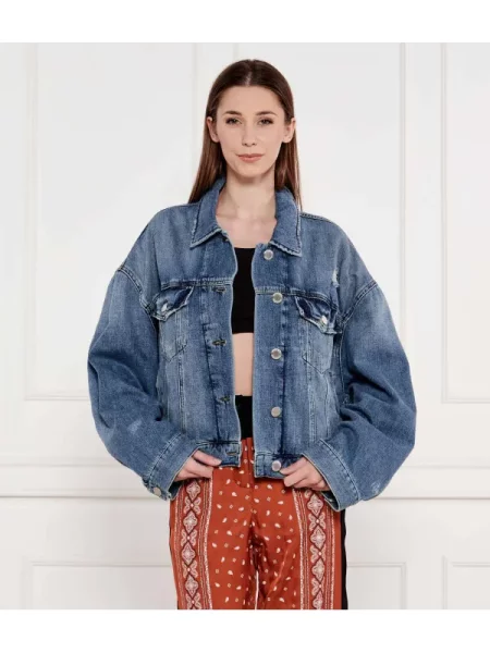PINKO Farmer kabát Gaborone kék