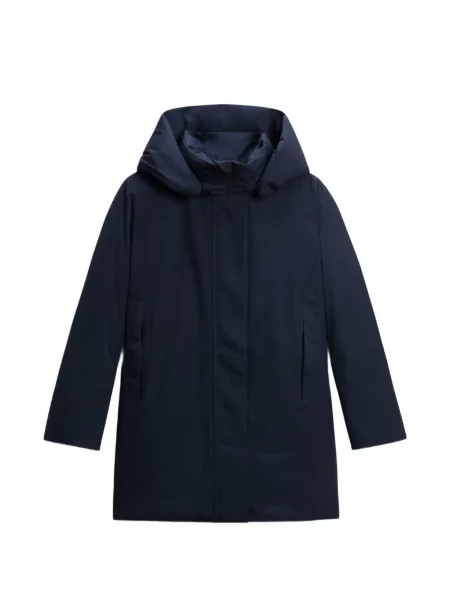 Geacă parka Woolrich cu glugă albastru