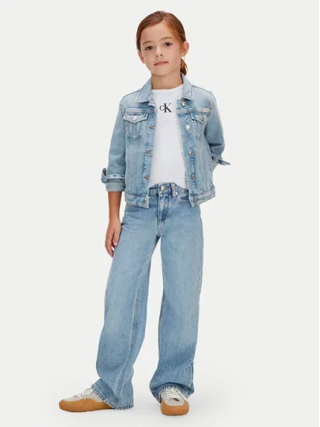 Calvin Klein Farmer Wide Leg kék