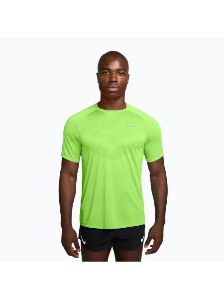 Koszulka do biegania Nike Stride ADV lime blast zielona