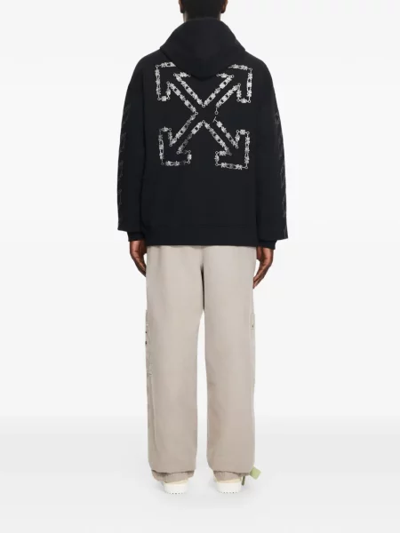 Șnur de strângere hanorac cu glugă Off-white alb